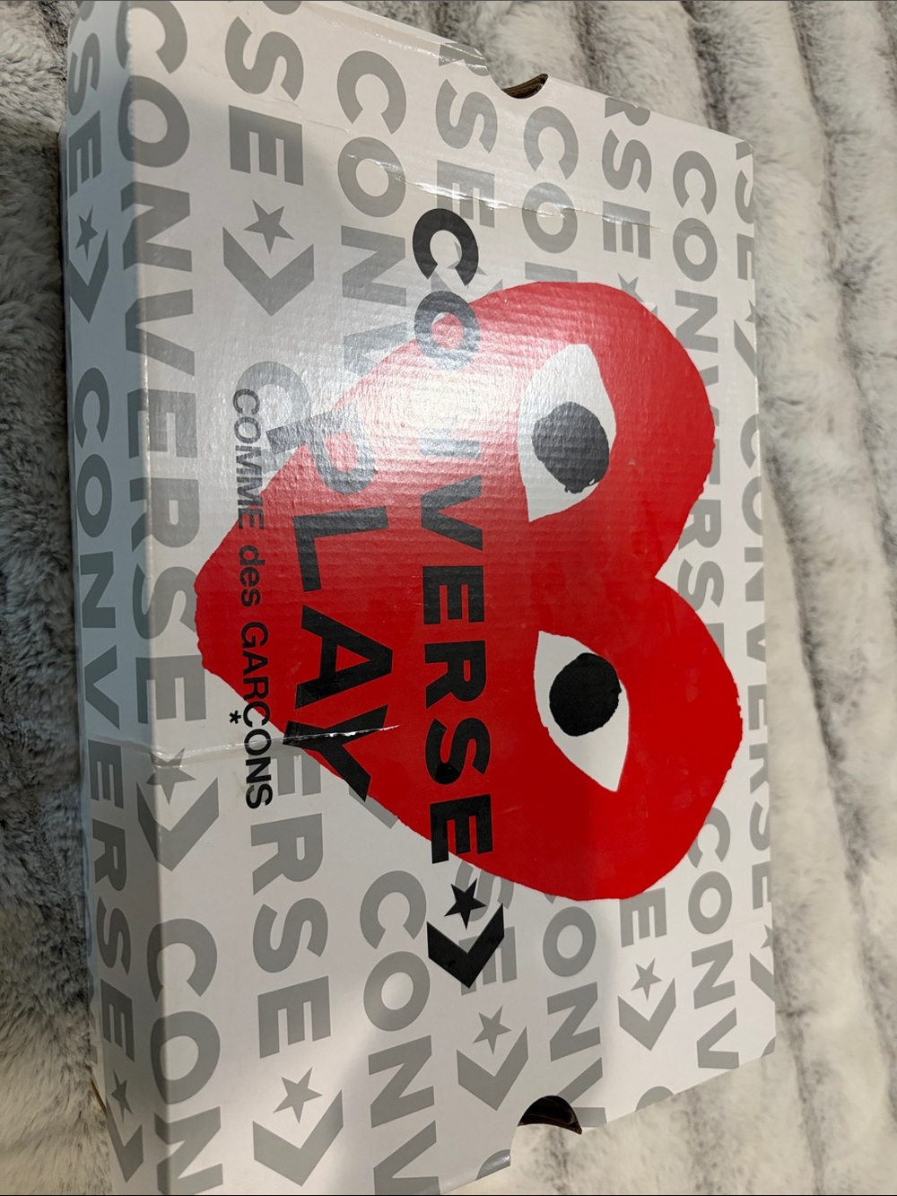 Converse Comme des Garçons PLAY White Box with Red Heart Graphic